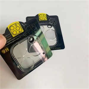 Protecteur d'objectif de caméra arrière 3D HD clair résistant aux rayures en verre trempé avec cercle de flash pour iPhone 14 13 12 Mini XS 11 Pro Max XR 7 8 plus