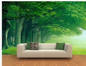 3D HD Deep Forest Tree Arbre Paysage Fond Mur Petit peinture 3D Fonds d'écran pour salon