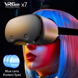 3D-helm Virtual Reality VR-bril voor 5 tot 7 inch smartphones 3D-bril ondersteunt 0-800 Bijziendheid VR-headset voor mobiele telefoon 240124