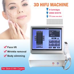 Machine HIFU 3D à ultrasons focalisés de haute intensité pour éliminer les graisses, appareil amincissant pour raffermir la peau