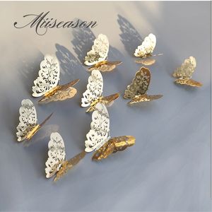 3D Holle muurstickers Koelkast voor Woondecoratie Mariposas Decorativas Wall Decor Mariposas Decorativas