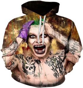 Sweat à capuche 3D pour hommes Suicide squad Joker sweat Quinn survêtements unisexe mode pull à capuche grande taille Sudadera con capucha9003636