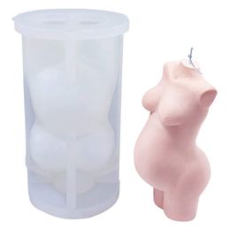 3D Human Body Candle Schimmel Siliconen Art Zwangere vrouw Model Molds Epoxy Resin Mold voor ambachten DIY Soap Wax Epoxy Gips Mot
