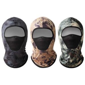 3D Hunting Hunter Camouflage Camo Hoofddeksels Balaclava Gezichtsmasker Voor Wargame Paintball Hunting Fishing Fietsen Masker Apparatuur Y1020