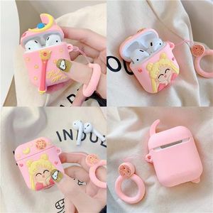 Étuis 3D Kawaii pour Apple Airpods Pro, housse de protection, mode Airpod, jolie fille rose, étui pour écouteurs