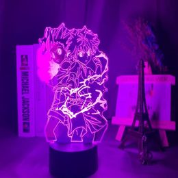 3d Lamp Anime Gon en Killua Figuur Nachtlampje voor Kind Slaapkamer Decor Licht Fans Gift Kids Led Night Light289y