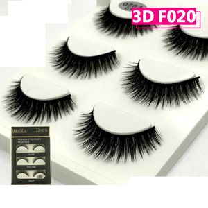 3D vison cils 21 Styles fait à la main doux épais naturel longs faux cils faux cils 3 paires extension des yeux de haute qualité