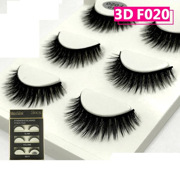 Pestañas de visón 3D, 21 estilos hechas a mano, suaves y gruesas, pestañas postizas largas naturales, pestañas postizas, 3 pares de extensiones de ojos de alta calidad