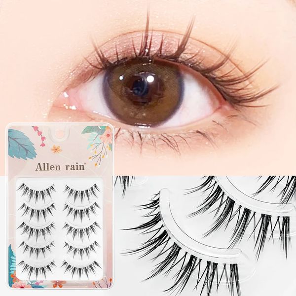 3D Lashes Fan Fan Fan Am Shape Spikes Cluster Eyelash Mix Extension Individual Maquillage Super Natural Wispy DIY Pédoncule 240420