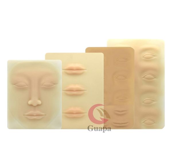 3D Latex Pratique de maquillage permanent Pratique Fake Skin Vier les lèvres des yeux vierges pour le tatouage microblading Beginner7536590