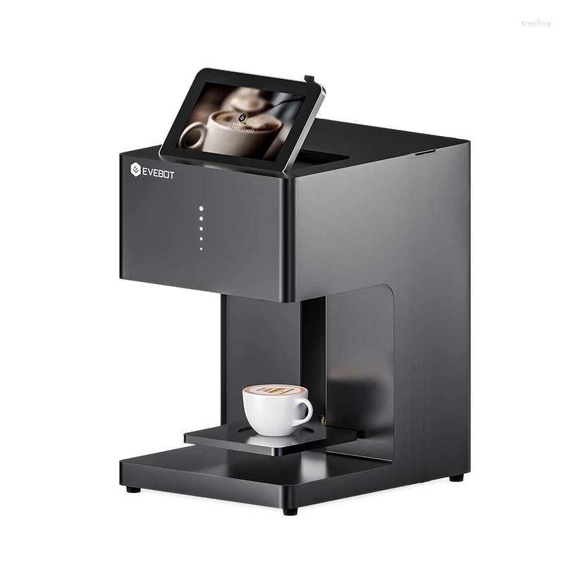 3D Latte Art Coffee Printer Machine Bebidas automáticas selfie alimentar com conexão wifi impressão de cartuchos de tinta comestível