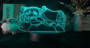 3D LED Blank Acryl Night Light Miss Kobayashi Dragon Maid Smosfeer Decoratieve bureaulamp met Lava Base Anime Nightlight8805832