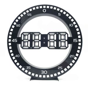 3D LED Horloge Murale Design Moderne Numérique Horloge De Table Alarme Veilleuse Saat Reloj De Pared Montre Pour La Maison Salon Décoration H1230