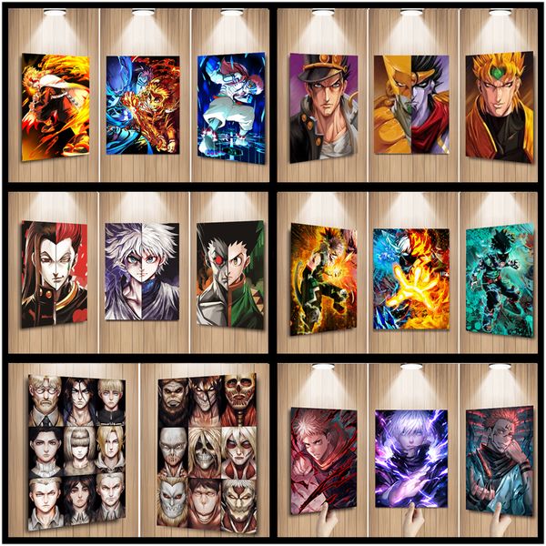 Affiches lenticulaires 3D Anime Print Movie Poster 3D Lenticulaire Flip Changeant d'images Décoration murale 3D - (Veuillez nous demander le catalogue complet) --