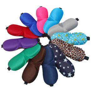 Máscara para dormir de leopardo 3D, máscaras naturales para dormir, favor de fiesta, cubierta para sombra de ojos, parche para ojos, mujeres, hombres, suave, portátil, con los ojos vendados, 9 colores