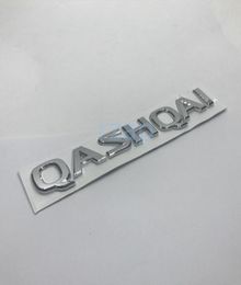Badge emblème en lettres 3D, autocollant pour porte arrière de voiture, pour Nissan Qashqai, plaque signalétique arrière chromée et argentée, Deca7505336