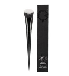 Brocha para base 3D LockIt Edge No10, base perfecta negra, brocha para maquillaje con contorno esculpido 6129763