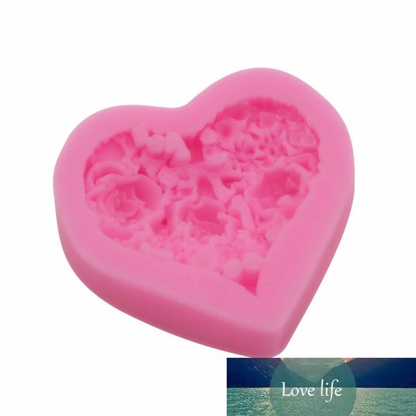 Molde de pastel de silicona con forma de corazón de amor 3D, molde de silicona para decoración de pasteles, Mousse, postre, herramienta de molde para hornear Chocolate