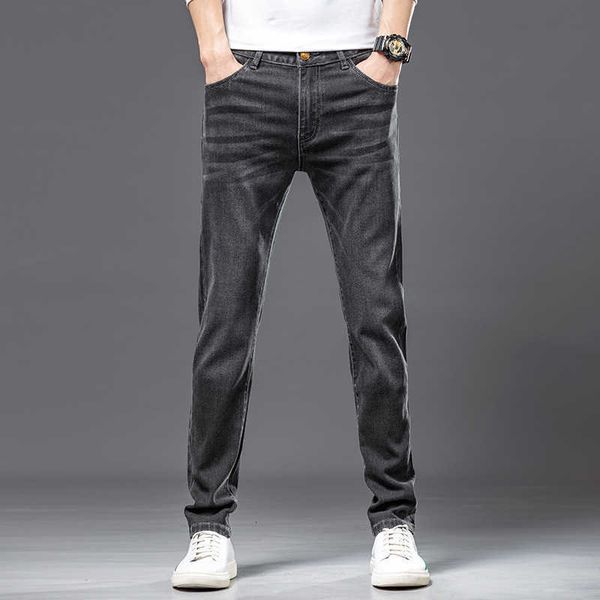 3d Luxury Digital Spray Painting Slimming Jeans Men's Stretch Fashion High-end Pants Straight
