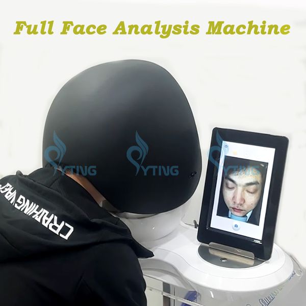 Machine intelligente d'analyseur de peau de miroir magique 3D pour l'analyse faciale de diagnostic de peau d'appareil de contrôle complet