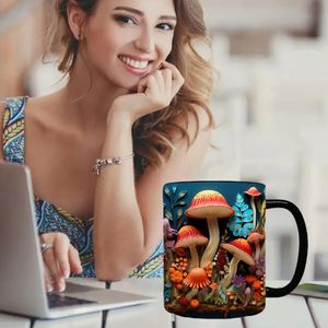 3D Magic Champlerooms Mug Funny Ceramic Coffee tasses Black Office Tasses Amis Amis d'anniversaire Gift LT899