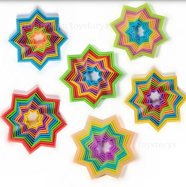 3D Magic Star Toys Puzzle Puzzle Toy Spirale Spirale tridimensionnelle Illusion MÉTÉOROIDE OCTONNEL3209913