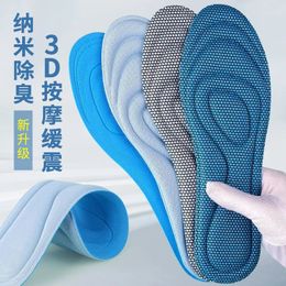 3D Memory Foam orthopedische inlegzolen voor schoenen mannen vrouwen nano antibacteriële deodorisatie Insole zweetabsorptie lopende kussen 231221