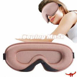 3D mousse à mémoire de forme masque de soie patchs pour les yeux doux masque de sommeil respirant bandeau pour les yeux couverture de voyage pour les yeux Slee W3nJ #