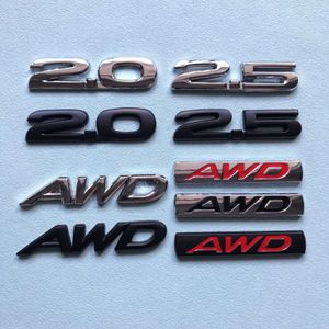 3D Metalen 2.0 2.5 AWD Letters Kofferbak Embleem Badge Decal Voor Mazda 3 5 6 CX30 CX3 CX5 CX-5 CX7 2.5 AWD Sticker Accessoires