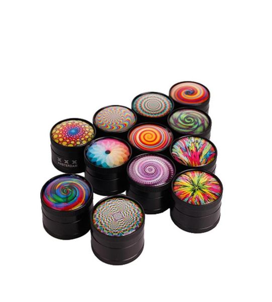 ACCESSOIRES DE FACHING HERB METAL 3D METAL AMSTERDAM 3 couches Tobacco Grinders Design Magentic avec gratter8928149