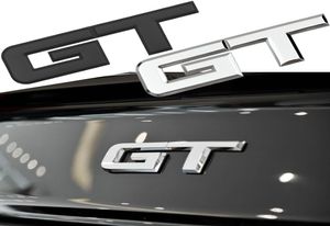 3D Metalen Auto GT Logo Sticker Voor Mustang Auto Kofferbak Achterklep Lettertype Letters Embleem Naambord Decor Vervang Accessoires3213279