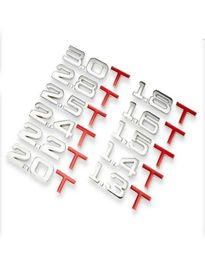 3D Metalen Kofferbak Motorverplaatsing Schaal Emblem V6 V8 4WD Auto Stickers 131415 16 18 20 22 24 25 28 30T2155502