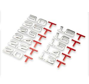 3D Metalen Kofferbak Motorverplaatsing Schaal Emblem V6 V8 4WD Auto Stickers 131415 16 18 20 22 24 25 28 30T3512572