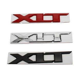 Emblema XLT de Metal cromado 3D, rojo y negro, insignia de coche, calcomanía para maletero trasero para Ford RANGER XLT Stikcer, accesorios