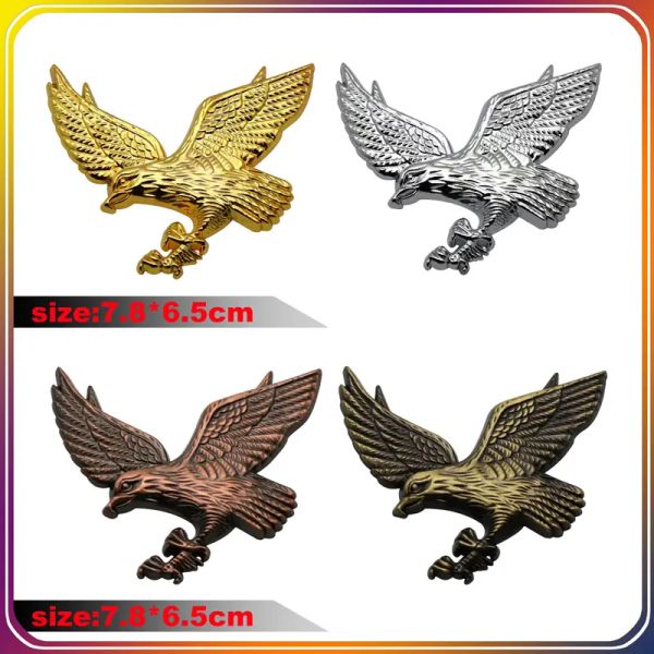 3D Metal Eagle Emblem Sticker Body Personalité décoration décale pour les accessoires de voiture et de moto