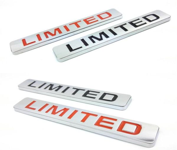 3D Metal Limited Car Emblem Badge Stickers pour Honda Hunydai Trunk Hood Bumper SUV Decals318H4858286