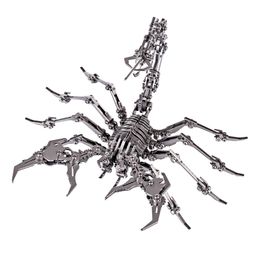 3D Metalen Model Puzzel DIY Gemonteerd Scorpion King Dragon Jigsaw Afneembare Zodiac Stalen Ornament Dropship 220217