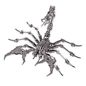 3D métal modèle Puzzle bricolage assemblé Scorpion roi Dragon Jigsaw détachable zodiaque acier ornement livraison directe 220115