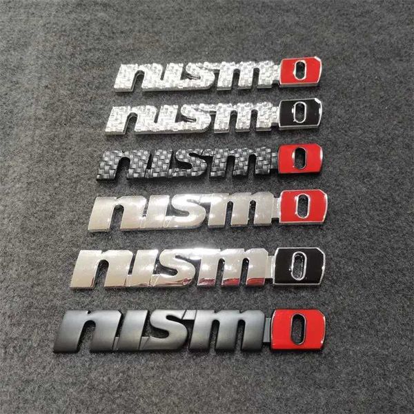 Badge Nismo en métal 3d, lettres d'emblème de coffre de voiture, autocollant pour Nissan GTR JUKE Sentra Y62 370Z 350Z Leaf Nismo, accessoires autocollants