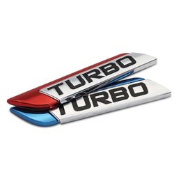 3D Metalen TURBO Turbocharged Auto sticker Logo Embleem Badge Decals Auto Styling DIY Decoratie Accessoires voor Frod Bmw Ford272h