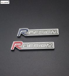 3D métal en alliage de Zinc R DESIGN RDESIGN lettre emblèmes Badges autocollant de voiture autocollant de style de voiture pour V40 V60 C30 S60 S80 S90 XC608803972