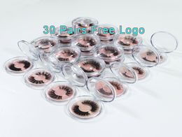Consieurs de vison 3D Extensions de cils naturels faux cils artificiels pour le logo de maquillage6925508