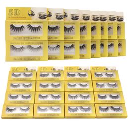 3D Mink Eyelashes 16 Styles Gros Cils Cruely Free Natural Long Faux Mink Lash Full Strip Ultra Wispies Fluffy False Eye Lashes Extension Maquillage holike