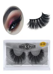 3D Mink Eyelashes Eye Makeup Mink Pestañas postizas suaves Soft Natural grueso Falso Falso Pestañas 3D Extensión Herramientas de belleza 20 Estilos DH5753030