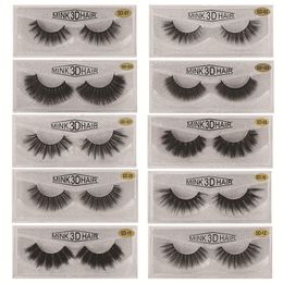 3D Mink Eyelashes Wimper 3D Oog Make Mink False Wimpers Zachte Natuurlijke Dikke Nep Wimpers Washes Extension 20 stijlen