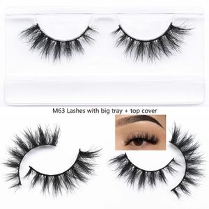 Coussins de vison 3D Faux à la main False Cruelté Lashes Lashs Extension de cils Faux Cils Fake 240420