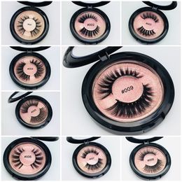 3D Mink Eyelashes Mink Eyemash Extensions Dikke Mink Washes Natural False Wimpers Eye Makeup Maquaigem Pink Box