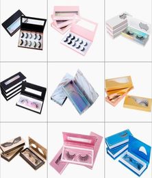 Boîte de package de cils en ligne de vison 3D Faux cils Boîte d'emballage Faux cils cils Package Box Cosmetics Package vide2179857
