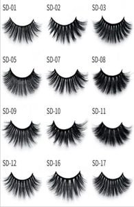 3D nertsenwimpers hele 30 stijl natuurlijke lange wimpers handgemaakte valse volledige strip make-up valse wimpers in bulk5316208