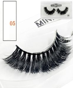 Minkin 3D False Cils 9 styles Maquillage pour les yeux naturels épais faux cils d'œil extension de beauté outils de beauté 2885167
